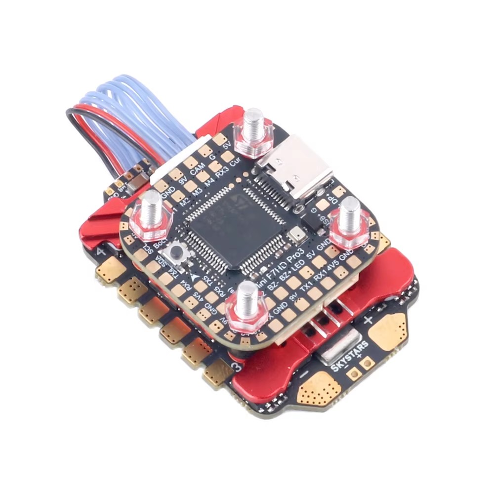 SKYSTARS-Dron de carreras F722 - Foxeer Reaper F4 128K 65A Esc reseña y precio